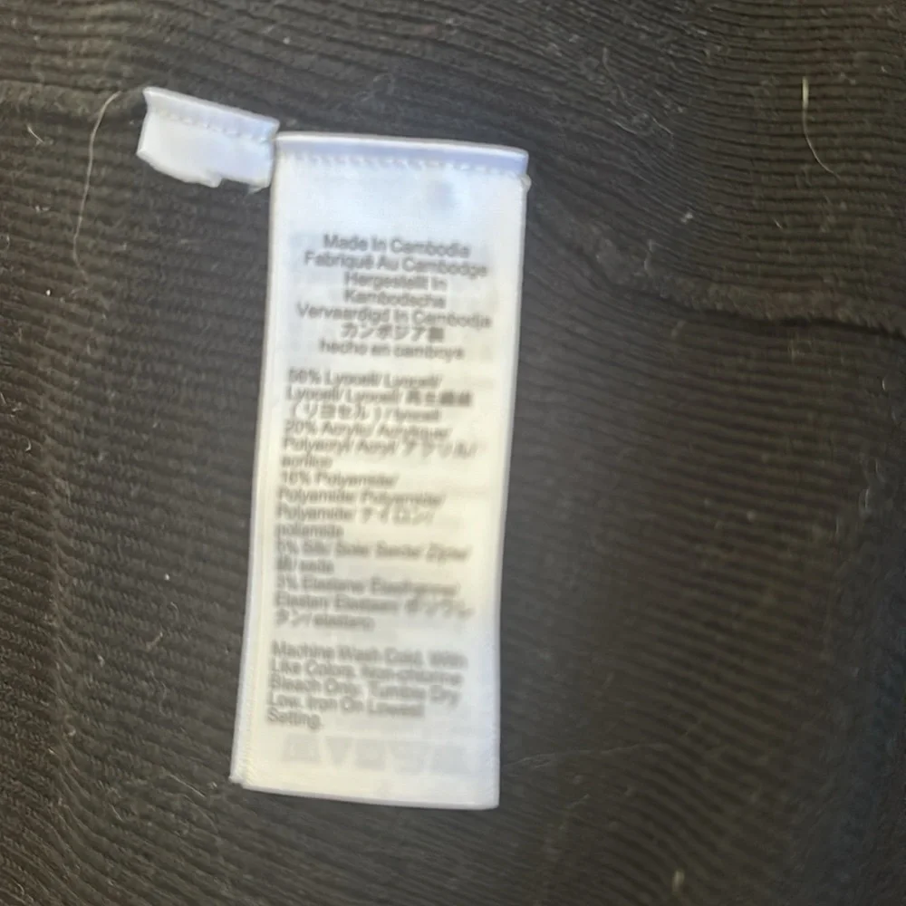 J. Crew Factory Classic cotton crew neck ribbed cardigan sweater Black Size xs - Picture 5 of 6